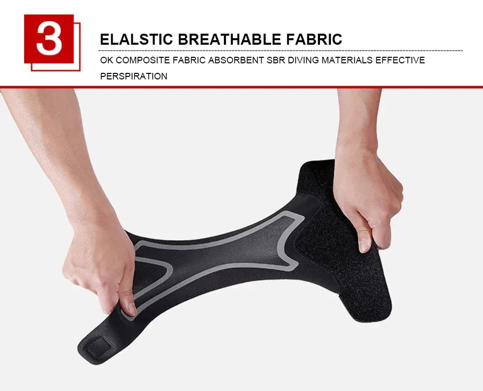 AOLIKES Ankle Support Brace,Elasticity Free Adjustment Protection Foot Bandage,Sprain Prevention Sport Fitness Guard Band - Zen Fit Plus