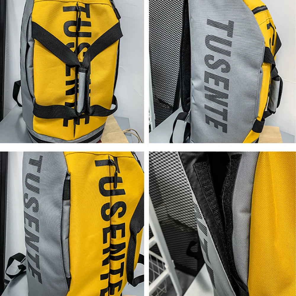 Large Capacity Sport Gym Bag Women Fitness Backpack Waterproof Multi-Functional Shoes Warehouse Travel Pack Sports Shoulder Bags Zen fit plus