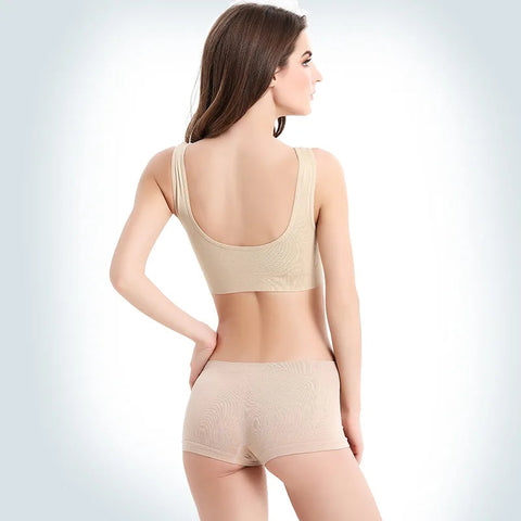 unlined Seamless Bra Vest Women sleep Underwear yoga sports Brassiere Big Size Top no sponge insert pad Bralette Zen fit plus