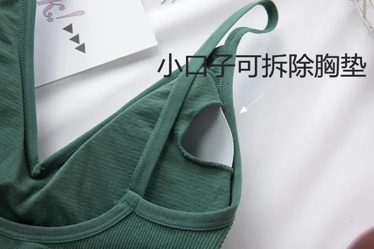 Women Sexy Crop Tops Tube Top Bra Female Streetwear Sleeveless Camis Seamless Sport Lingerie Tee Crop Top Bandeau Top Tanks - Zen Fit Plus