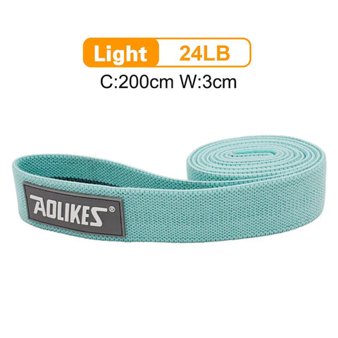 AOLIKES New Fitness Long Resistance Bands Workout Fabric Set Exercise Elastic Booty Bands For Pull Up Woman Assist Leg Zen fit plus