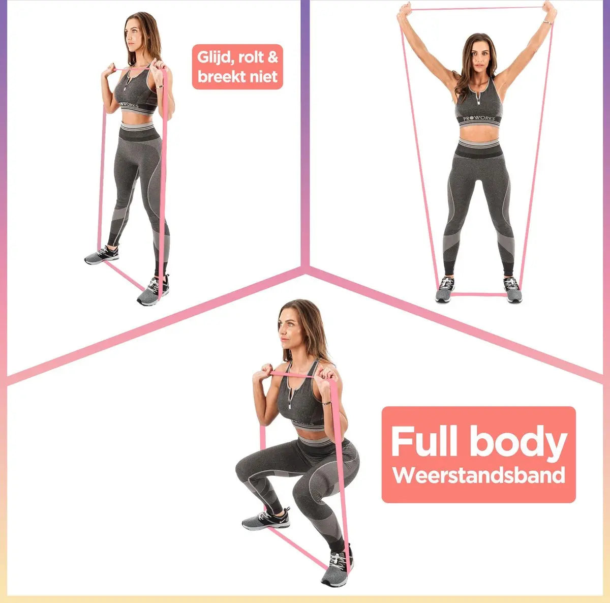 Long Booty Band Hip Circle Loop Resistance Band Workout Exercise for Legs Thigh Glute Butt Squat Non-slip Design Zen fit plus