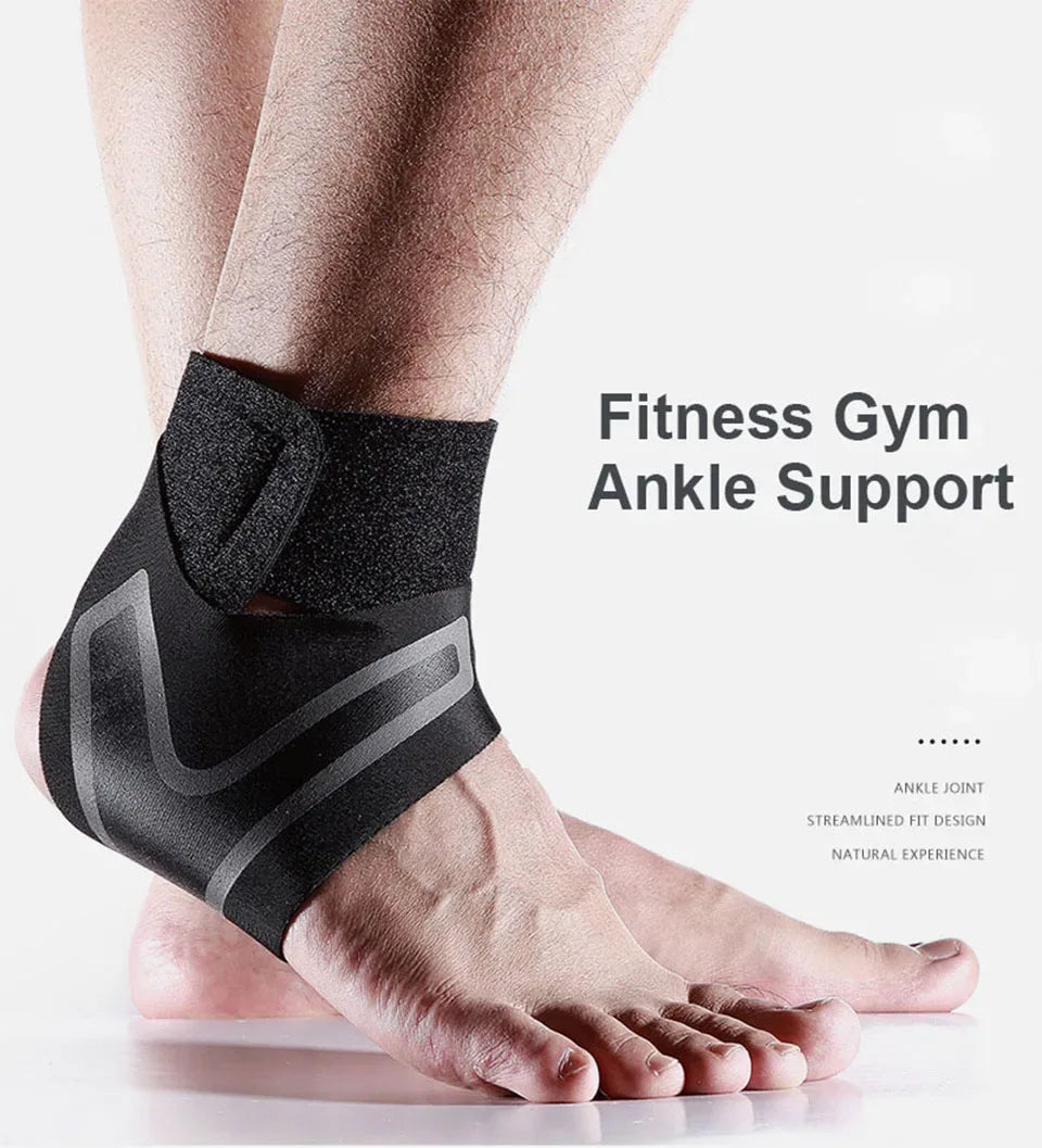 AOLIKES Ankle Support Brace,Elasticity Free Adjustment Protection Foot Bandage,Sprain Prevention Sport Fitness Guard Band - Zen Fit Plus