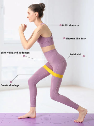 Portable Fitness Workout Equipment Rubber Resistance Bands Yoga Gym Elastic Gum Strength Pilates Crossfit Women Weight Sports Zen fit plus