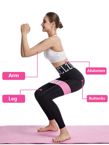 Fitness Resistance Band Buttocks Expansion Fitness Cloth Rubber Band Elastic Expander Suitable For Home Exercise Sport Equipment Zen fit plus