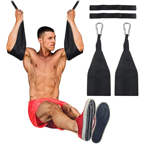 Hanging Ab Straps Abdominal Muscle Building Arm Support Workout Pull Up Bar Attachment Fitness Exercise Gym Equipment Men Women Zen fit plus