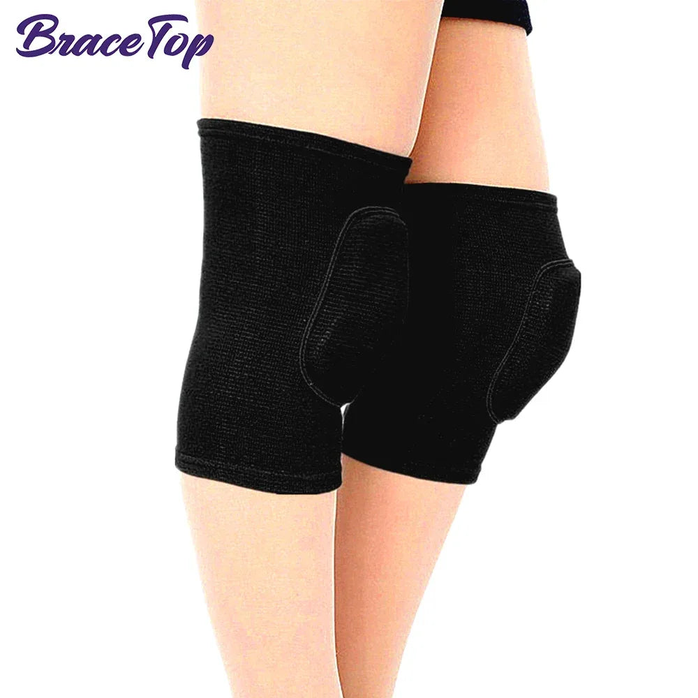Sports Knee Pads Adults Kid Dance Knee Protector Elastic Thicken Sponge Knees Brace Support for Gym Yoga Workout Training - Zen Fit Plus