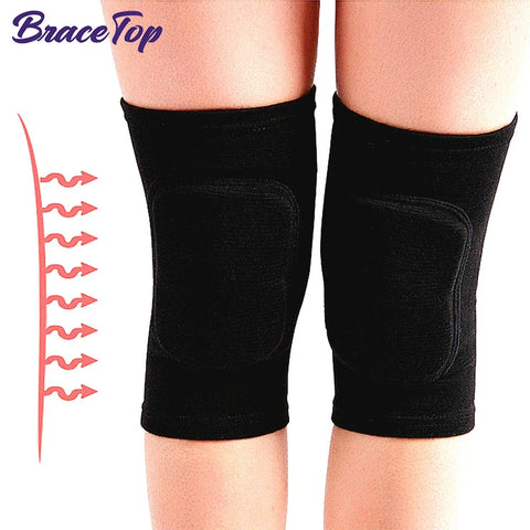 Sports Knee Pads Adults Kid Dance Knee Protector Elastic Thicken Sponge Knees Brace Support for Gym Yoga Workout Training - Zen Fit Plus