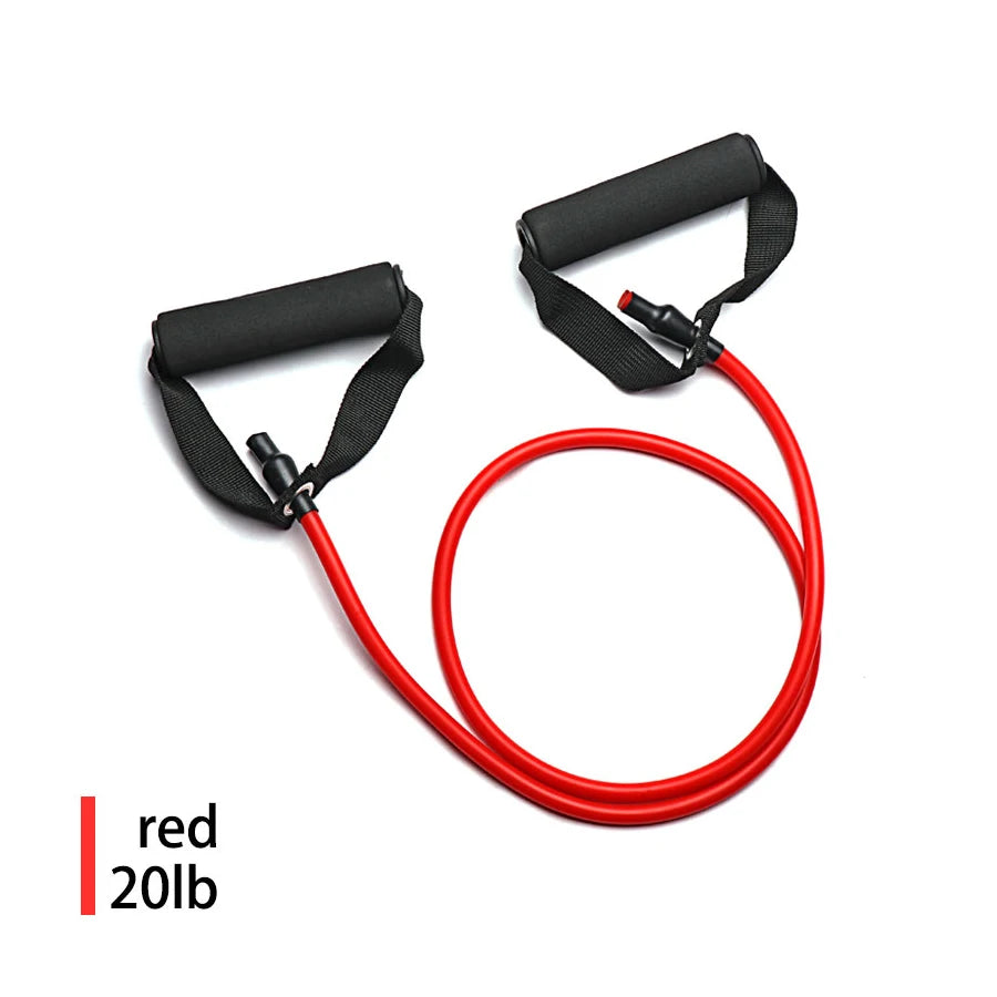 5 Levels Resistance Bands with Handles Training Exercise Tube Band Pull Rope Fitness  Elastic Bands Workouts Strength Equipment Zen fit plus
