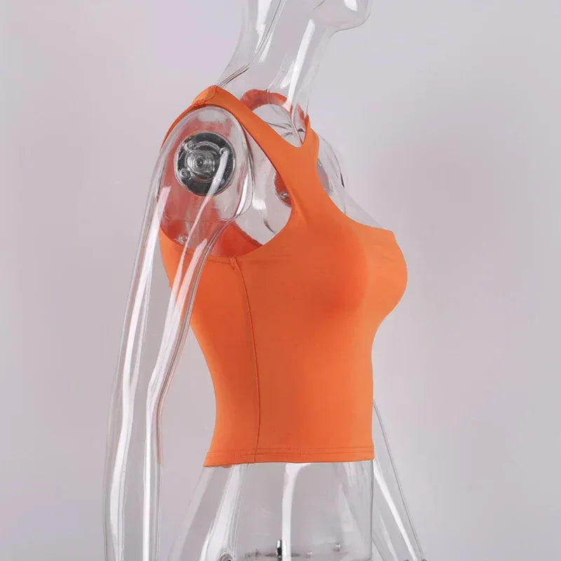 Cut Out Sexy Crop Off Shoulder Solid Skinny Sport Short Tops Women Tank Irregular Summer Tube Tops - Zen Fit Plus