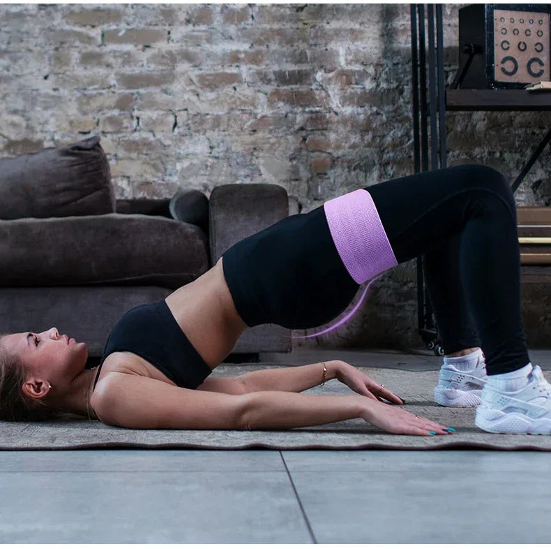 Long Booty Band Hip Circle Loop Resistance Band Workout Exercise for Legs Thigh Glute Butt Squat Non-slip Design - Zen Fit Plus