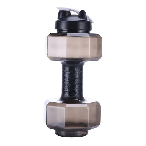 2.6L Large Capacity Dumbbells Cold Water Bottle Outdoor Running Bicycle Cycling Gym Fitness Sport Shaker Leak-proof Kettle Zen fit plus