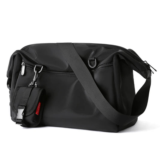 MOYYI Men Messenger Bags Casual Waterproof Crossbody Bag Hold 14 inch Laptop Shoulder Bag Unisex Travel Gym Bag Zen fit plus