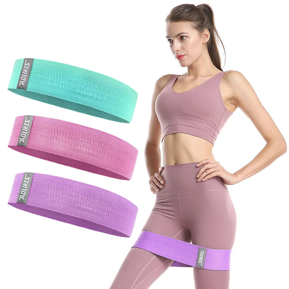 AOLIKES New Fitness Long Resistance Bands Workout Fabric Set Exercise Elastic Booty Bands For Pull Up Woman Assist Leg Zen fit plus