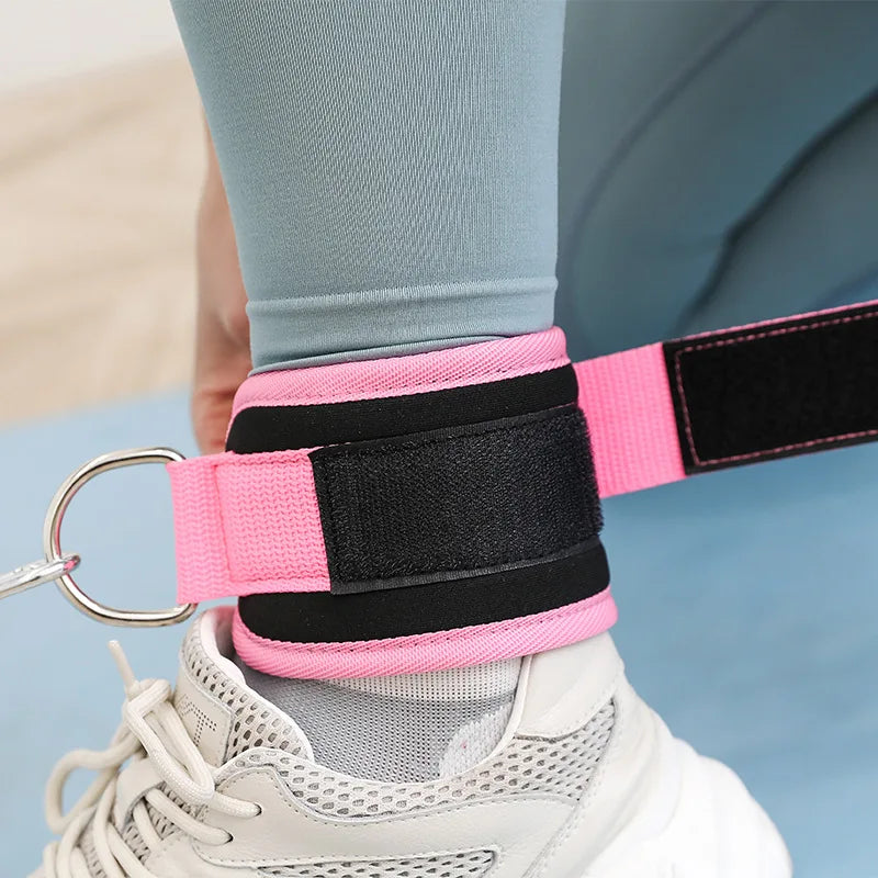 Fitness Ankle Straps Adjustable D-Ring Foot Support Cuffs Gym Leg Strength Workouts Pulley With Buckle Sports Feet Guard Zen fit plus