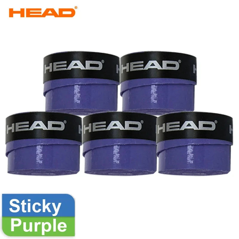 5Pcs HEAD Tennis Overgrip PU HEAD Tennis Racket Overgrip Absorption Grip Badminton Racket Handle Grip Tennis Grip Padel Tape Zen Fit Plus