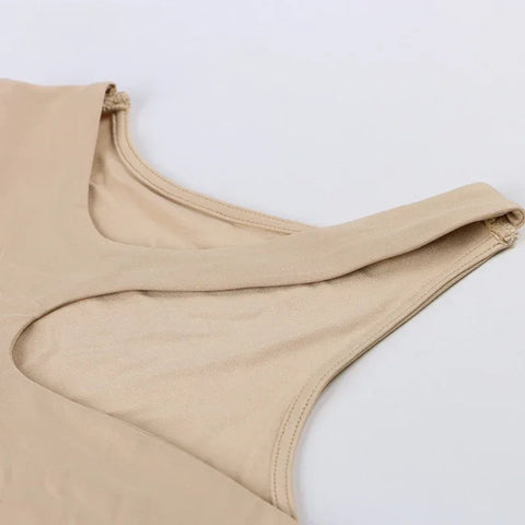 Cut Out Sexy Crop Off Shoulder Solid Skinny Sport Short Tops Women Tank Irregular Summer Tube Tops - Zen Fit Plus