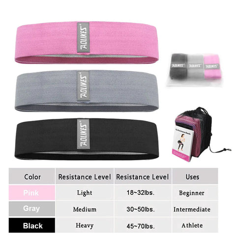 AOLIKES New Fitness Long Resistance Bands Workout Fabric Set Exercise Elastic Booty Bands For Pull Up Woman Assist Leg Zen fit plus