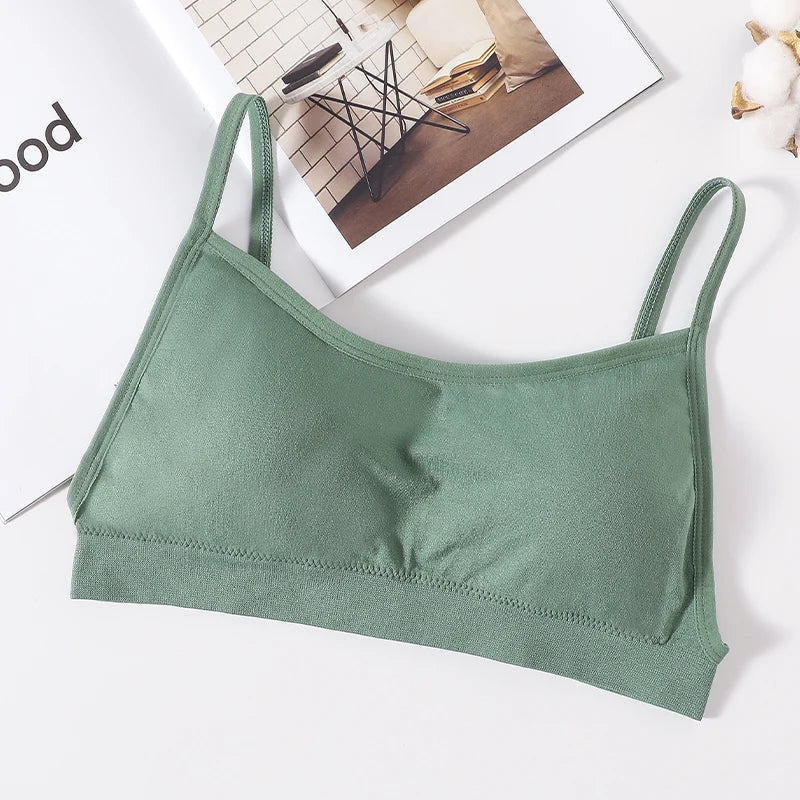Women Sexy Crop Tops Tube Top Bra Female Streetwear Sleeveless Camis Seamless Sport Lingerie Tee Crop Top Bandeau Top Tanks Zen fit plus