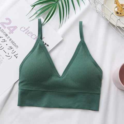 Women Sexy Crop Tops Tube Top Bra Female Streetwear Sleeveless Camis Seamless Sport Lingerie Tee Crop Top Bandeau Top Tanks Zen fit plus