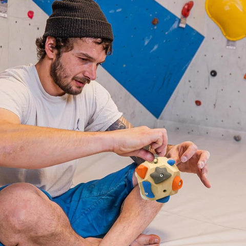 Finger Climbing Training Ball – Handmade Grip Strengthener Tool to Enhance Finger Muscle Power, Accuracy and Rock Climbing Performance