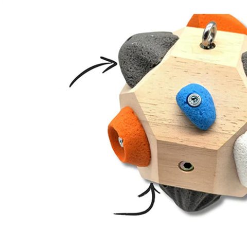 Finger Climbing Training Ball – Handmade Grip Strengthener Tool to Enhance Finger Muscle Power, Accuracy and Rock Climbing Performance