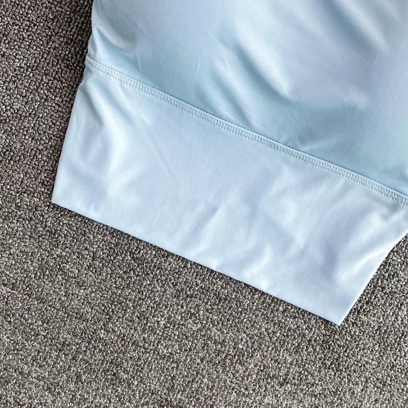 Women Crop Tops Sexy Solid Color Camisole Ice Silk Tube Top Seamless Sports Tank Top Wireless Underwear Padded Bra Bralette Vest - Zen Fit Plus