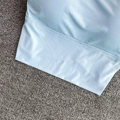 Women Crop Tops Sexy Solid Color Camisole Ice Silk Tube Top Seamless Sports Tank Top Wireless Underwear Padded Bra Bralette Vest - Zen Fit Plus