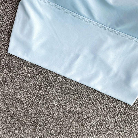 Women Crop Tops Sexy Solid Color Camisole Ice Silk Tube Top Seamless Sports Tank Top Wireless Underwear Padded Bra Bralette Vest - Zen Fit Plus