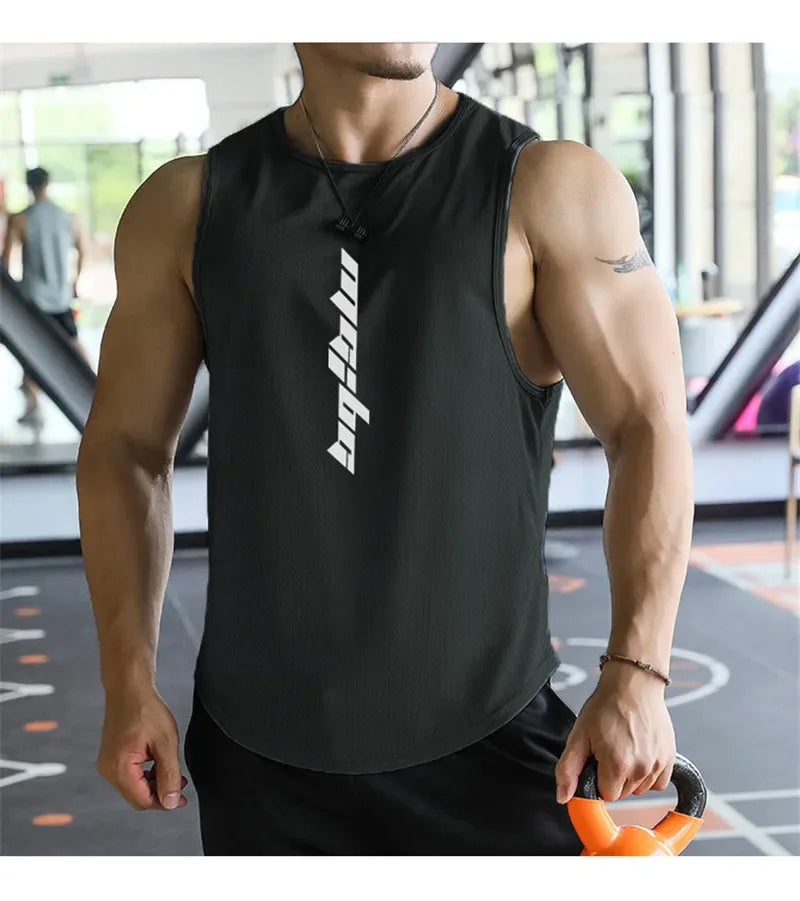 2025 NEW Fitness Sports Tank Tops Men Gyms Workout Sleeveles Shirt Male Summer Loose Undershirt basketball Running men Ves - Zen Fit Plus