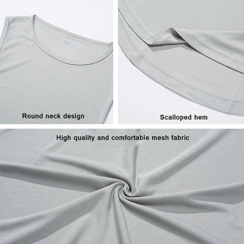 Summer Men's Running Vest Gym Tank Tops Fitness Clothing Quick-drying Loose Bodybuilding Sleeveless Shirt Basketball Singlets Zen fit plus