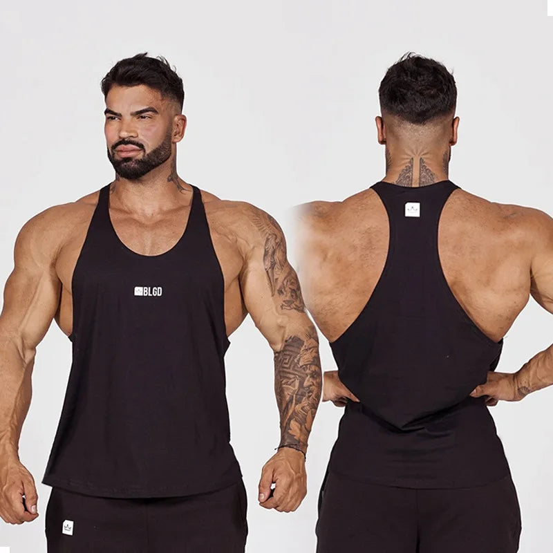 New Mens cotton tank tops gym fitness muscle sleeveless shirt Male printing Undershirt basketball bodybuilding sports vest men Zen fit plus