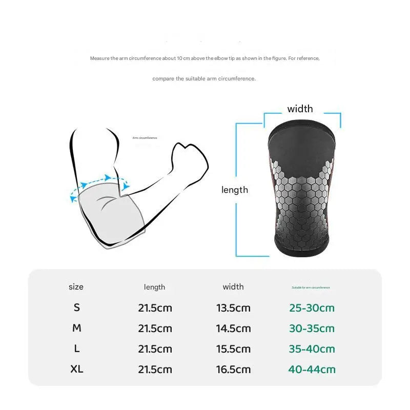 1PCS Elbow Protector 7mm Thickened Diving Material Pressure Elbow Protector Lifting Upper Body Strength Training Arm Protector Zen fit plus