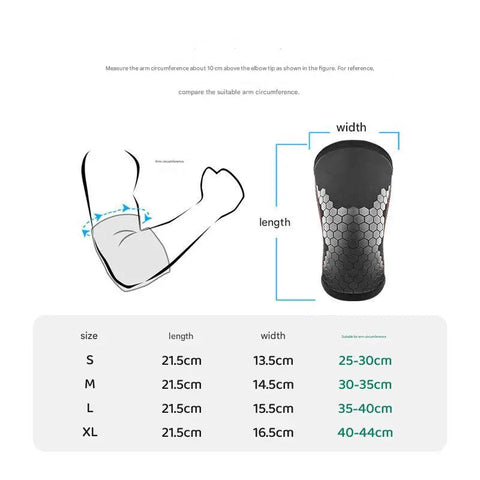 1PCS Elbow Protector 7mm Thickened Diving Material Pressure Elbow Protector Lifting Upper Body Strength Training Arm Protector Zen fit plus