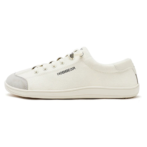 HOBIBEAR Wide Toe Barefoot Shoes for Unisex Minimalist Artificial Leather Sneakers Lightweight Adjustable Slip On Walking Shoes - Zen Fit Plus