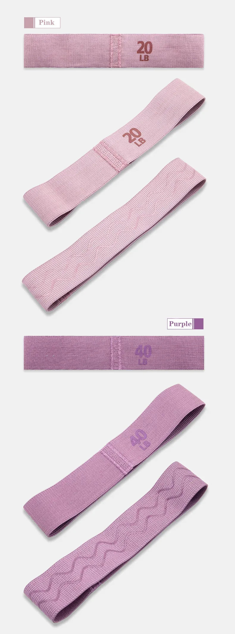 Fabric Resistance Hip Booty Bands Glute Thigh Elastic Workout Bands Squat Circle Stretch Fitness Strips Loops Gym Yoga Equipment - Zen Fit Plus