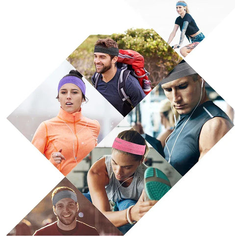 WEST BIKING Sports Headband Anti-slip Sweat Absorbing Elastic Sweatband Quick Dry Men Women Running Fitness Gym Cycling Headwear - Zen Fit Plus