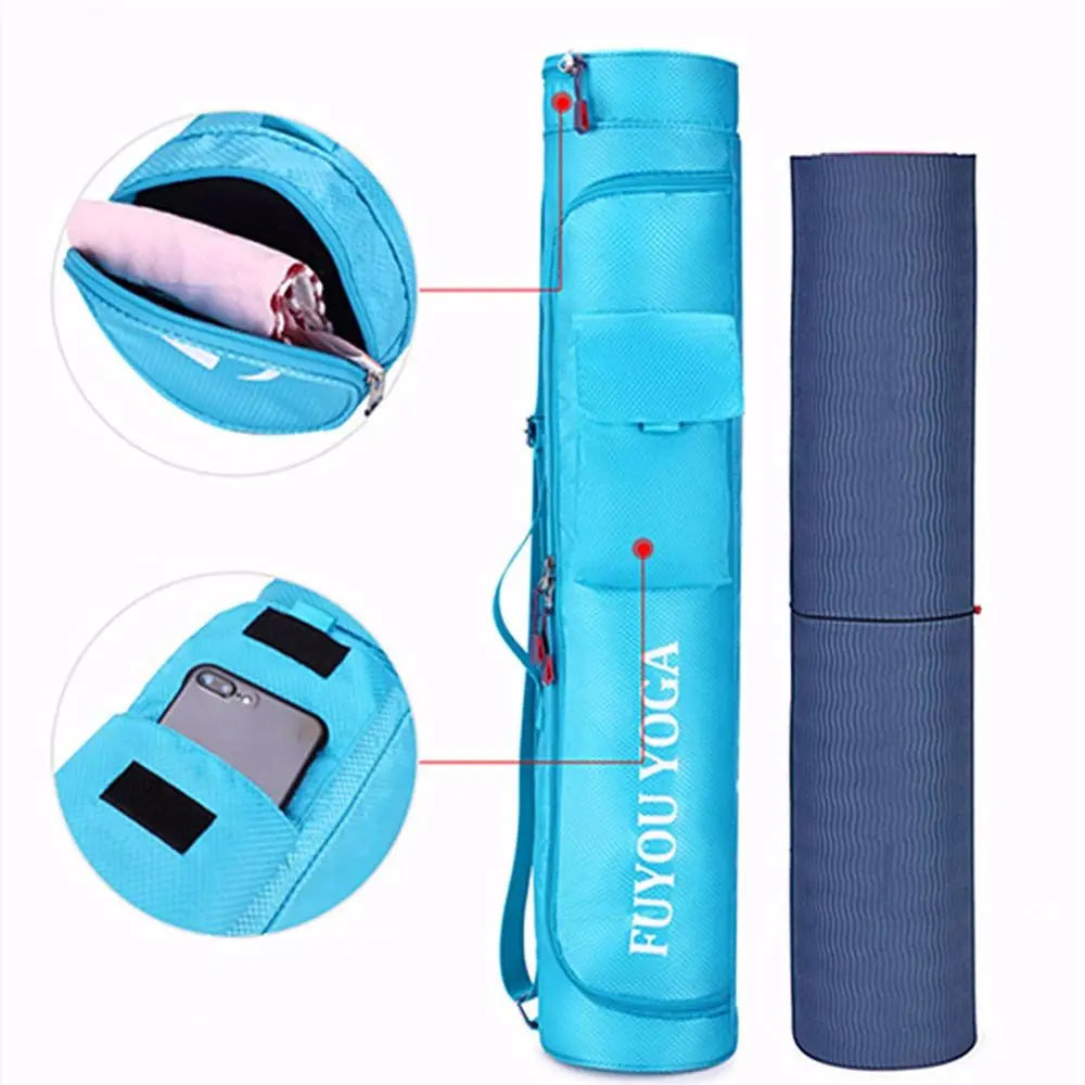 Gym Outdoor Large Capacity Waterproof Sports Bag Multifunction Pocket Yoga Mat Bag Carrier Knapsack Fitness Bag Yoga Mat Holder Zen fit plus