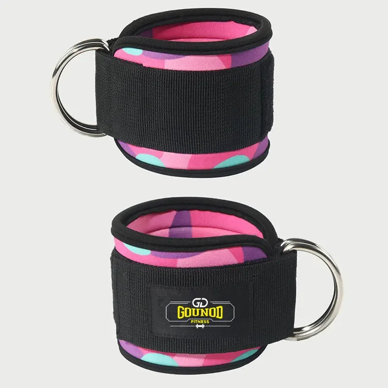 2PC/3PC GOUNOD Fitness Ankle Strap Adjustable D-Ring Support Cuffs Gym Leg Strength Exercise Pulley With Buckle Sport Guard Safe - Zen Fit Plus