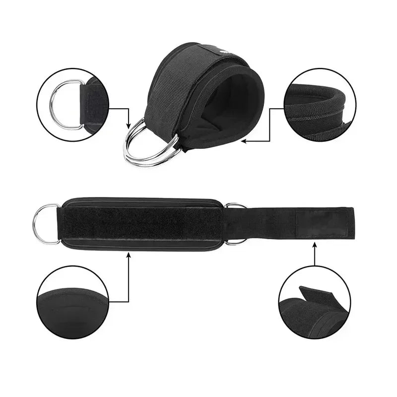 1Pc Padded Ankle Straps Ankle Straps for Cable Machines  Single/Double D-Ring Fitness Ankle Cuffs for Leg Extensions Zen fit plus