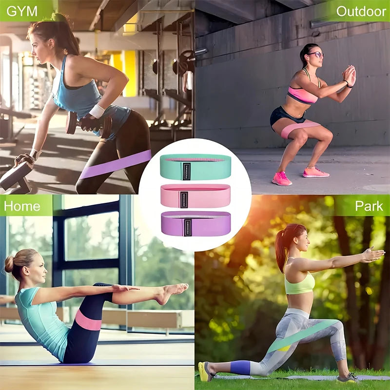Elastic Bands Fitness Resistance Bands Yoga Pilates Hip Circle Expander Bands Gym Training Home Workout Equipment Zen fit plus
