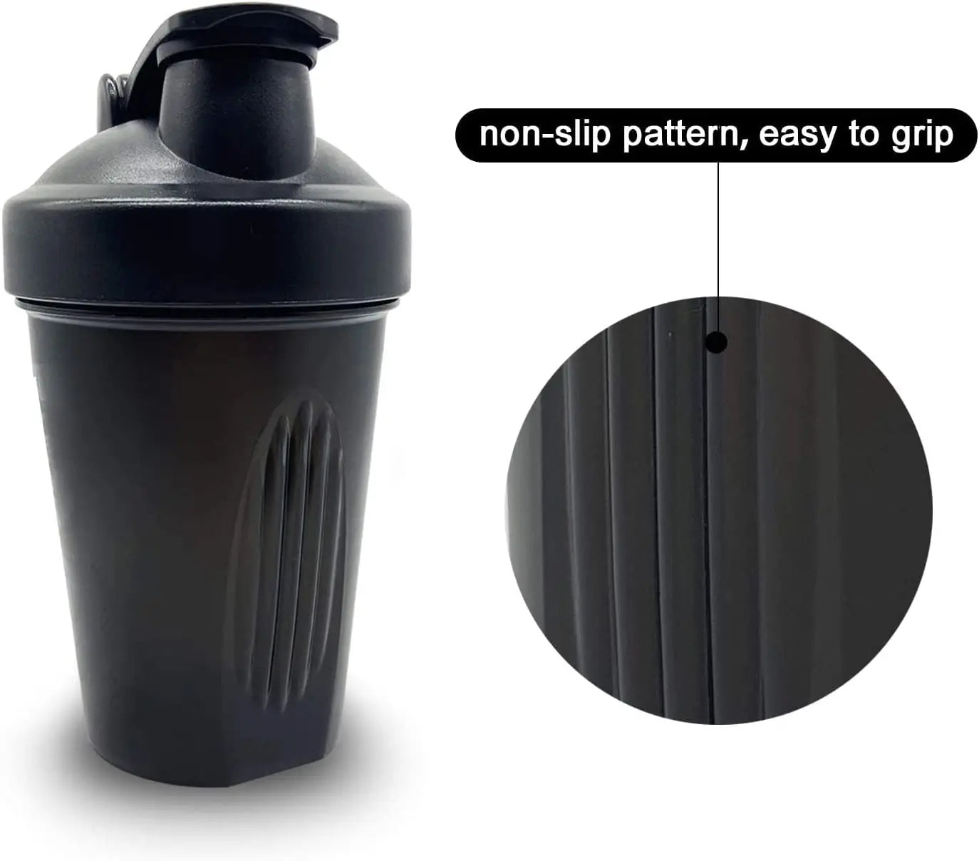 Leeseph Shaker Bottle with Shaker Balls Leak Proof Drink Shaker Bottle for Shake and Pre Work Out Best Shaker Cup (BPA free) Zen fit plus