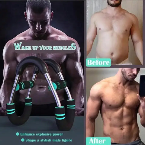 Adjustable Shaker Twister Arm Trainer, Chest & Forearm Workout Equipment, Home Fitness Strengthener for Arm Exercise - Zen Fit Plus