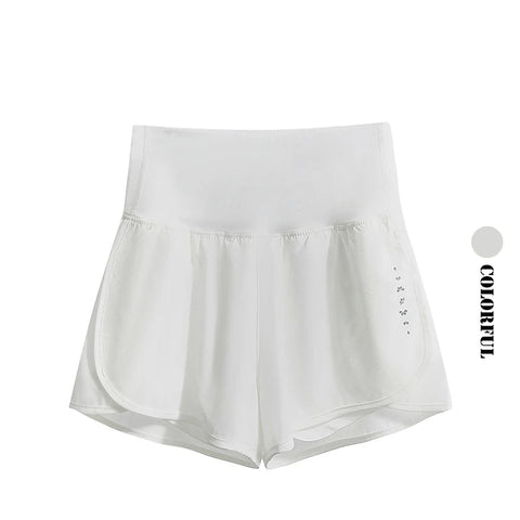 DRUR Running Short Women Gym Shorts 2 in 1Elastic Waist Shorts With Pocket Female Tennis Sportswear Fitness Clothes Jogger Pant Zen fit plus