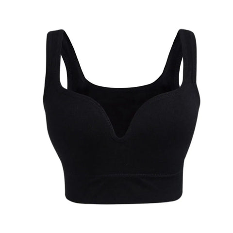 Women Wireless Sports Bra Fitness Running Vest Gym Workout Underwear Padded Tops Bralette Breathable Brassiere Push Up Bras Zen fit plus