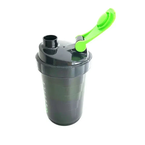 3 Layers Shaker Protein Bottle Powder Shake Cup Large Capacity Water Bottle Plastic Mixing Cup Body-Building Exercise Bottle - Zen Fit Plus