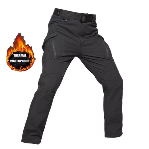 Men's City Cargo Autumn Winter Fleece Softshell Hiking Pants Fishing Climbing Trekking Casual Hunting Camping Trousers M-5XL Zen fit plus