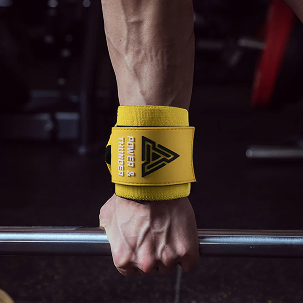 1 Pair Premium Wrist Support Fitness Wristbands Protect Your Wrist During GYM Workouts Ideal for Intense Bench Press Deadlift Zen fit plus