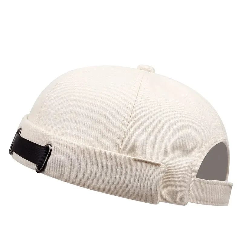 Vintage Brimless Hat Breathable Shark Beanie Hat Cotton Retro Men Adjustable Docker Cap Literary Sailor Cap Women Hip Hop Hat - Zen Fit Plus