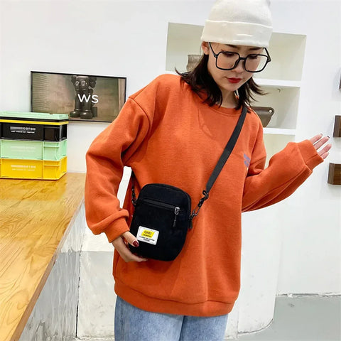 Unisex Crossbody Bag Oxford Cloth Diagonal Shoulder Bags Solid Color Satchels Fashion Leisure Trend Square Sling Handbags - Zen Fit Plus